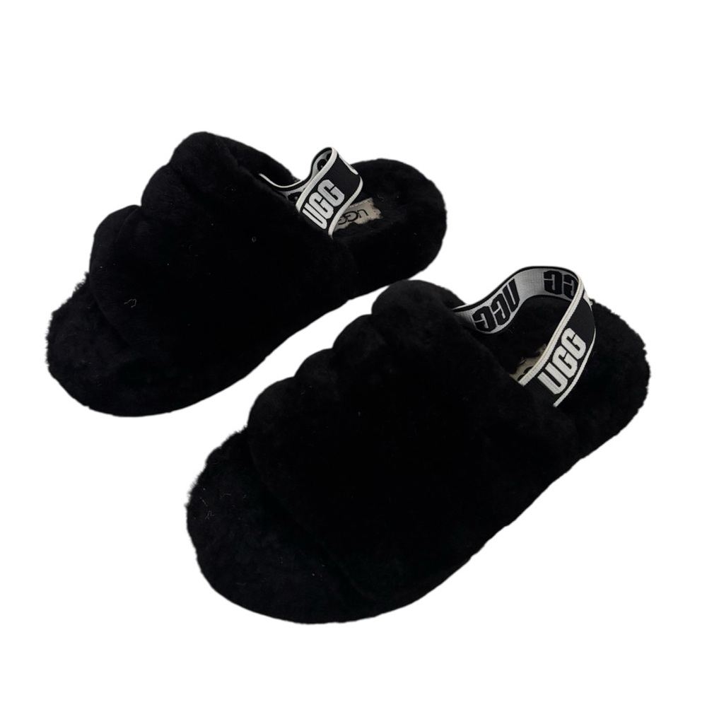 Kids UGG Black Cozy Slippers Like New
